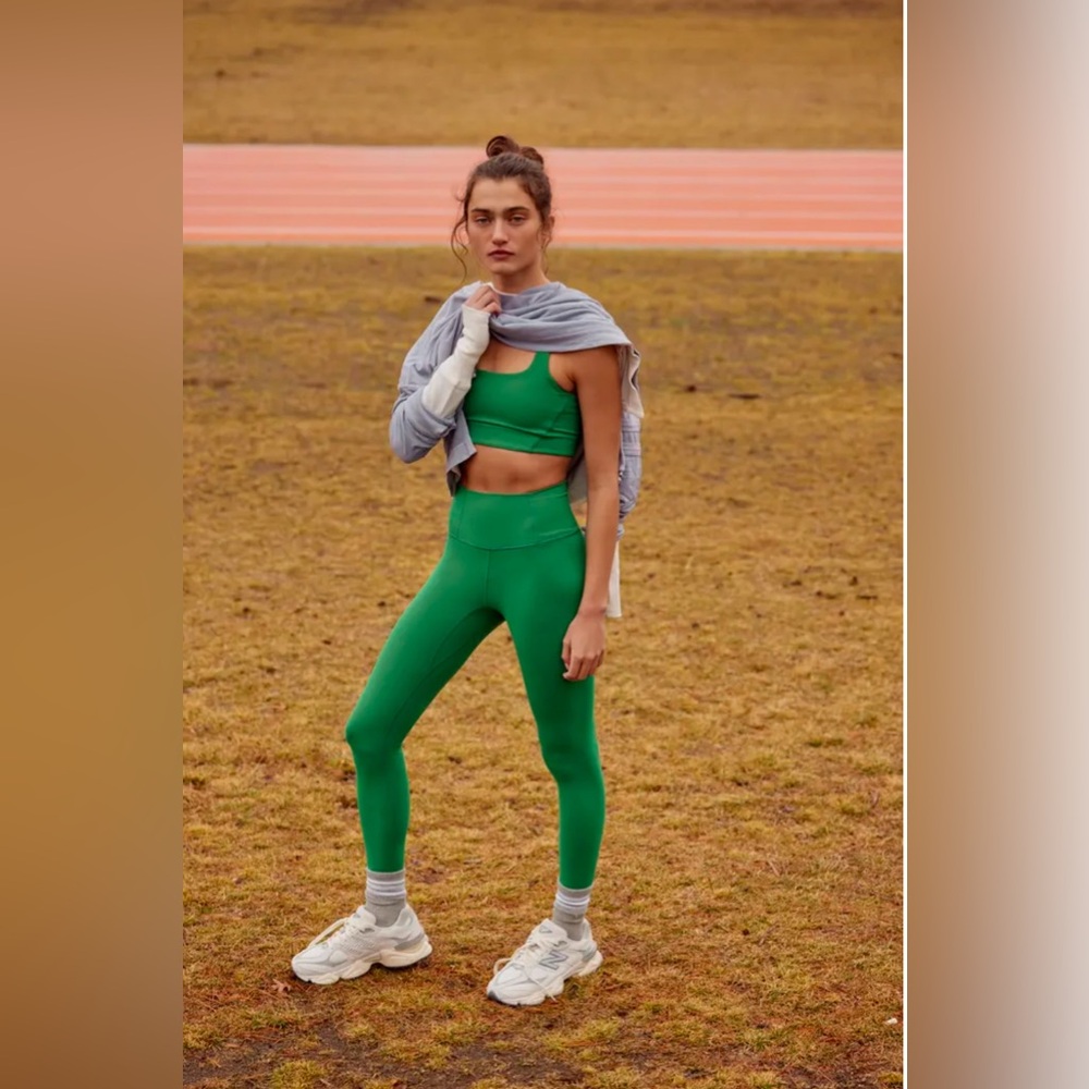 FP Movement by Free People Green High-Waist Leggings